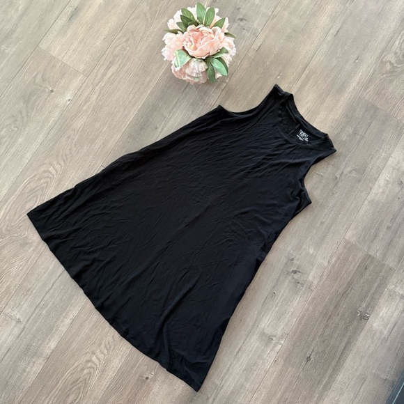 New Time & True Black Sleeveless Swing Dress - Picture 2 of 5